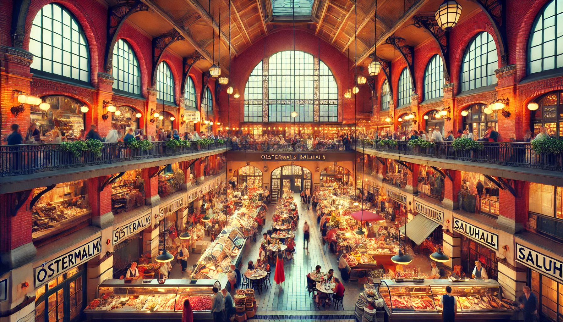 Die Östermalms Saluhall in Stockholm: Ein Paradies für Feinschmecker und ein architektonisches Meisterwerk