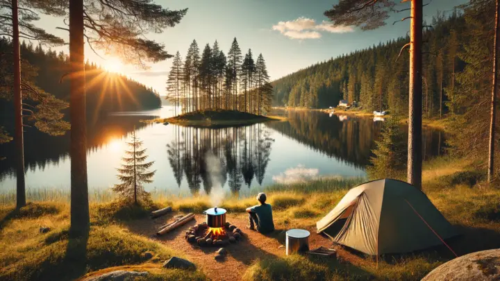 Camping in Schweden