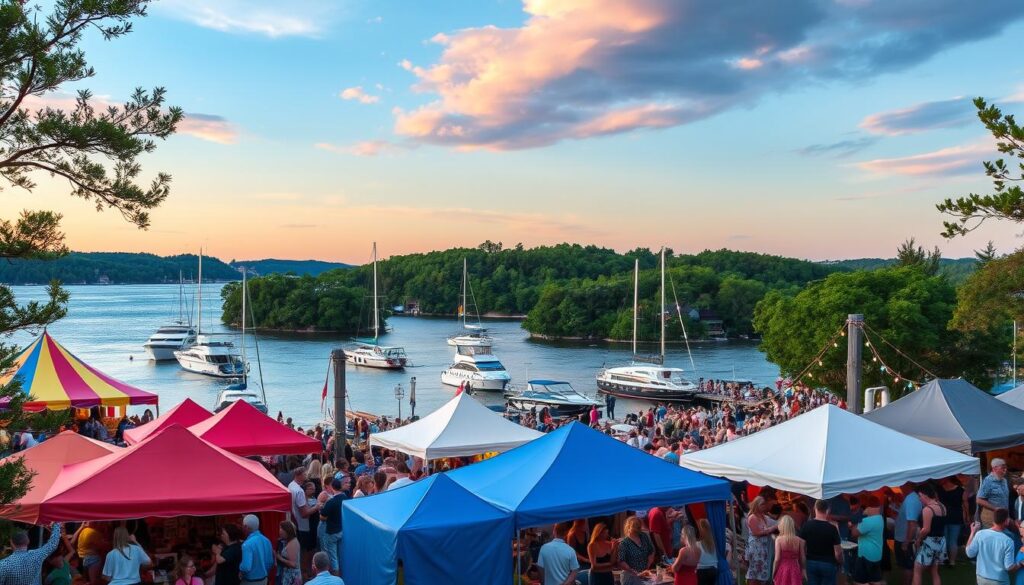 Sommerfestival in den Stockholmer Schären