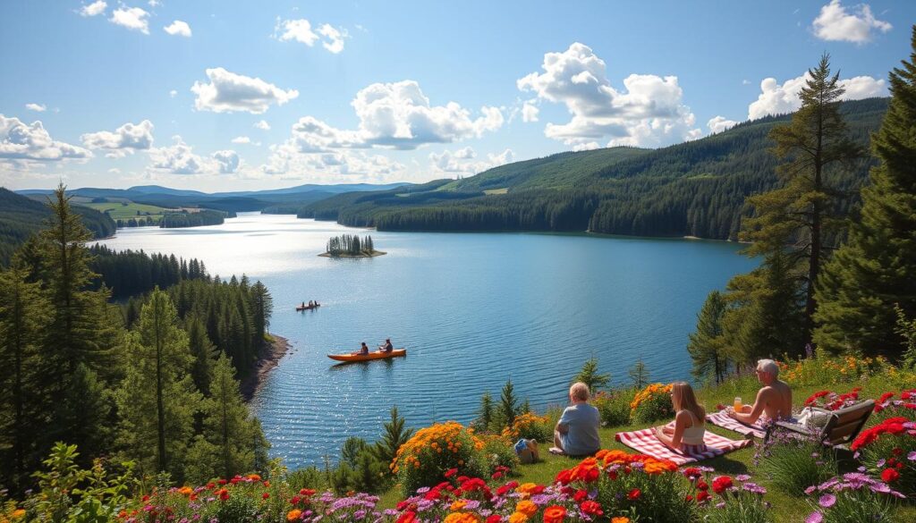 Schwedische Outdoor-Aktivitäten im Sommer