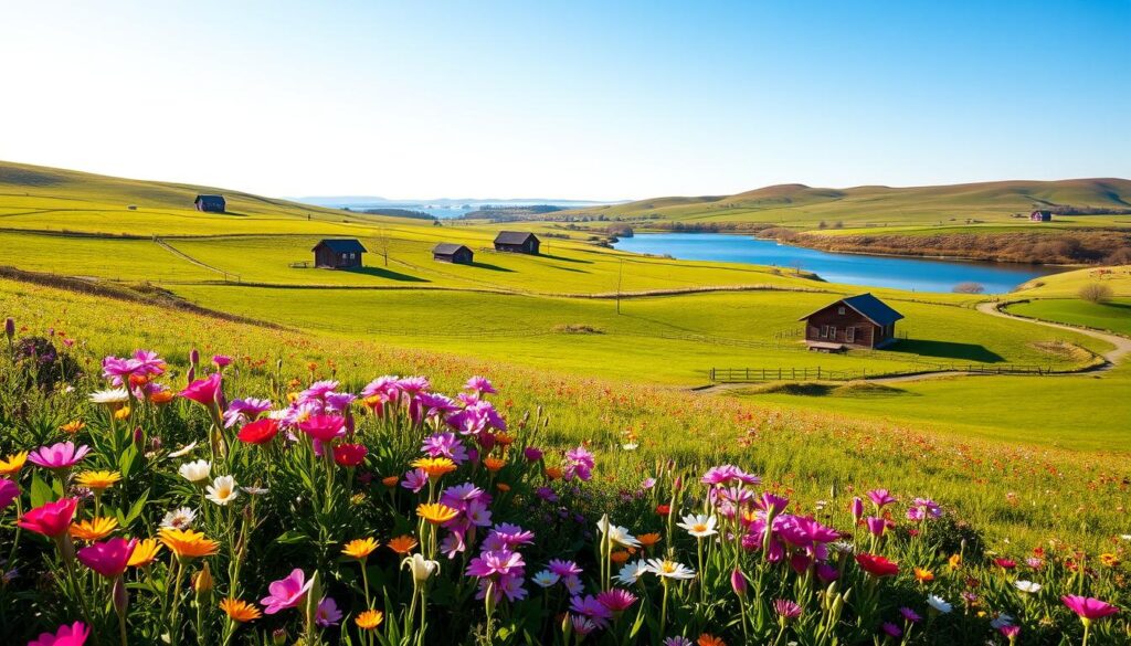 Südschweden Maifrühling Landschaft