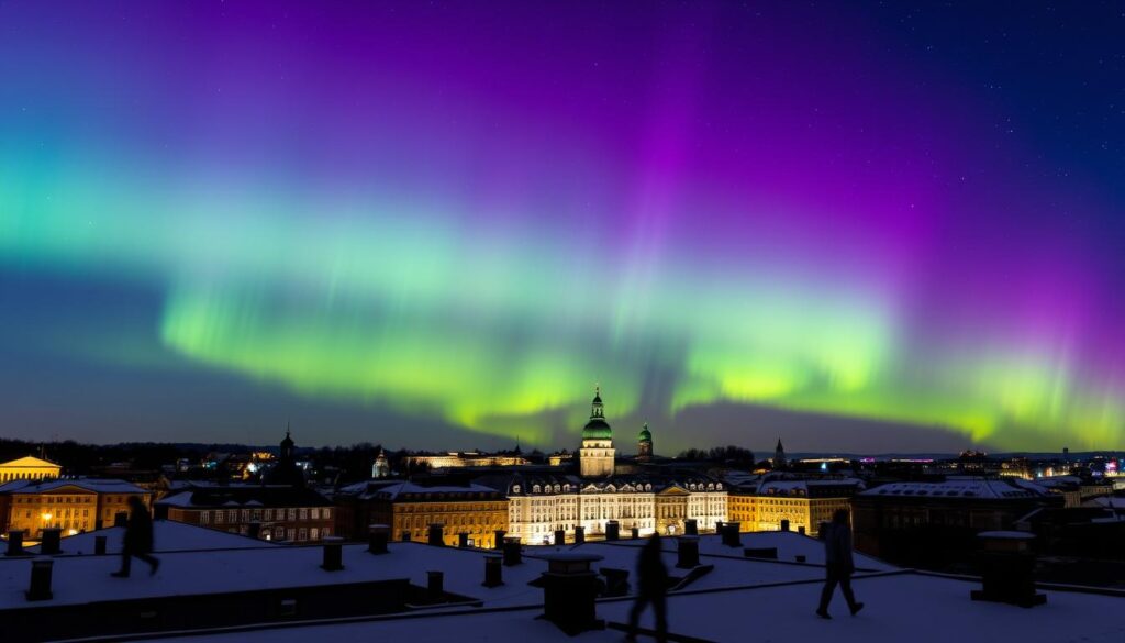 Wetterbedingungen Nordlichter Stockholm