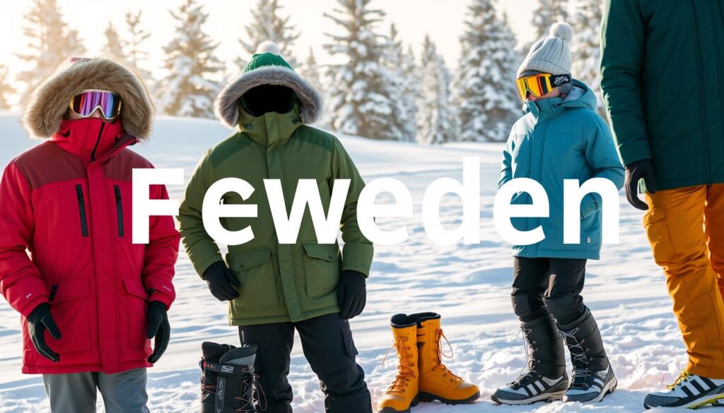 Winterausrüstung für Schweden