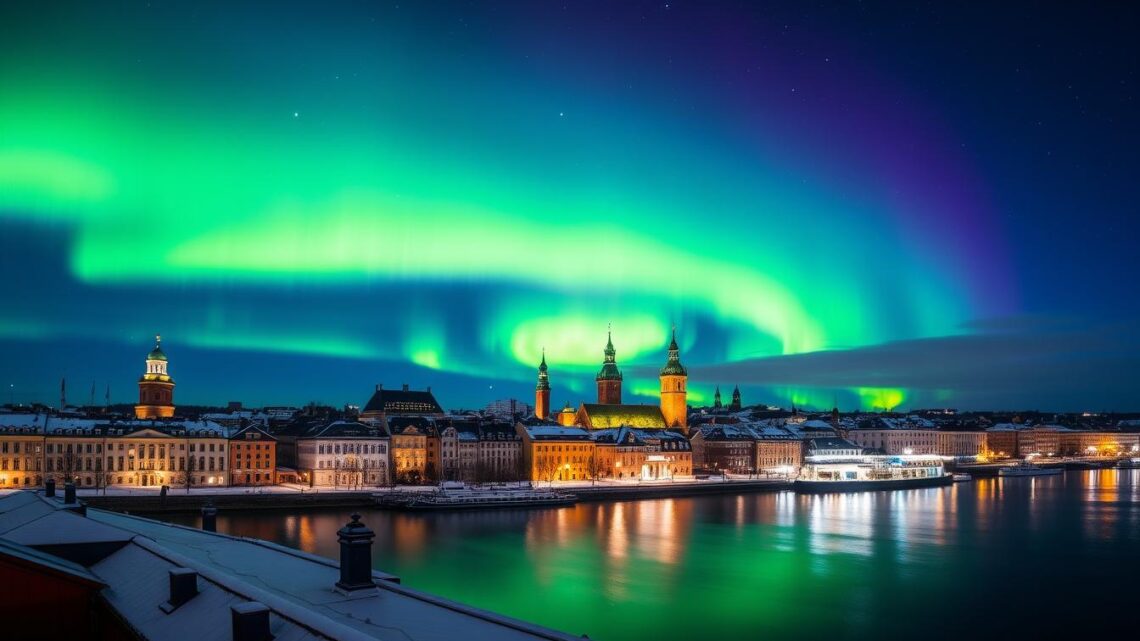 Stockholm Polarlichter: Nordlichter über Schwedens Hauptstadt