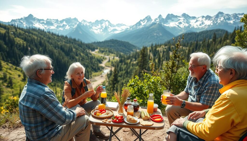 Ernährung beim Wandern für Senioren