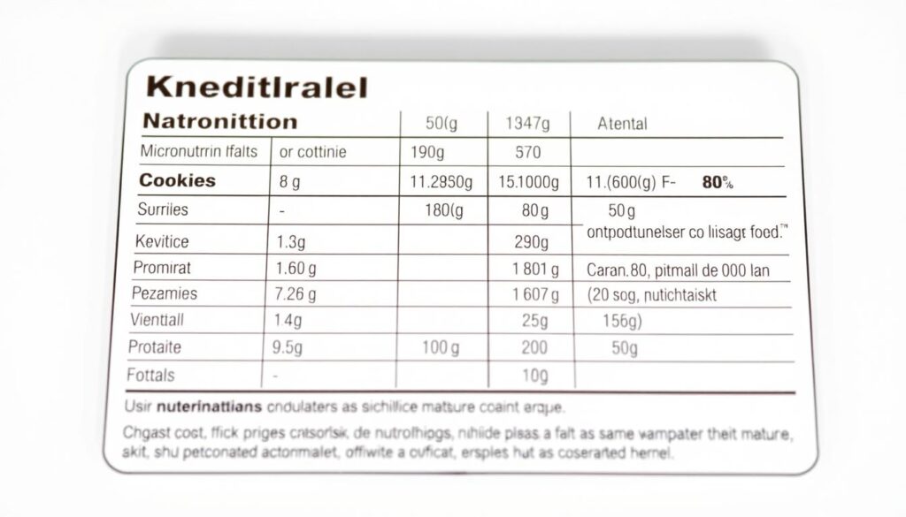 Kladdkaka Nährwerte Übersicht